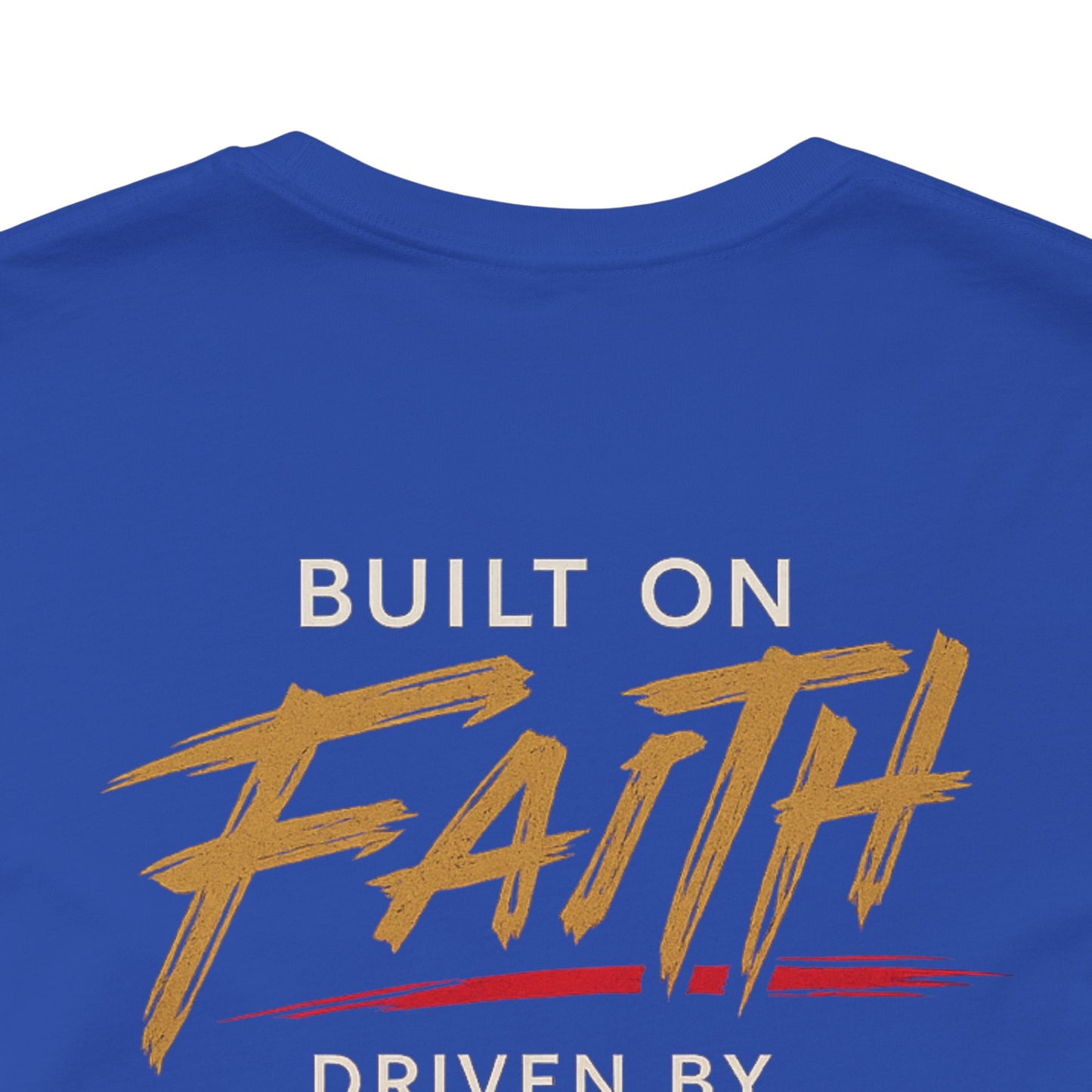 Built Different Faith T‑Shirt — "Built on Faith, Driven by Purpose" Christian Tee MC