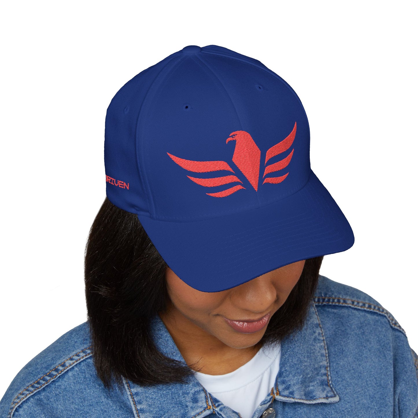 RED LOGO Closed-Back Structured Cap (Embroidery) - AH VISION