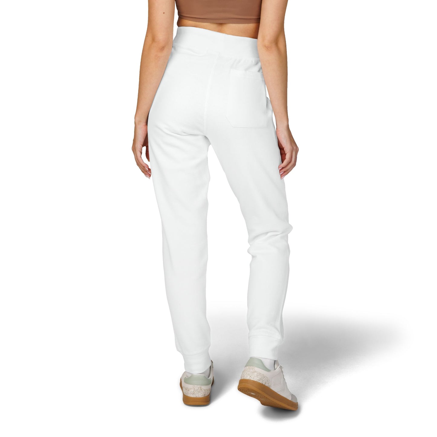 Embroidered Gold AV Monogram Fleece Sweatpants — Cozy Fleece Joggers