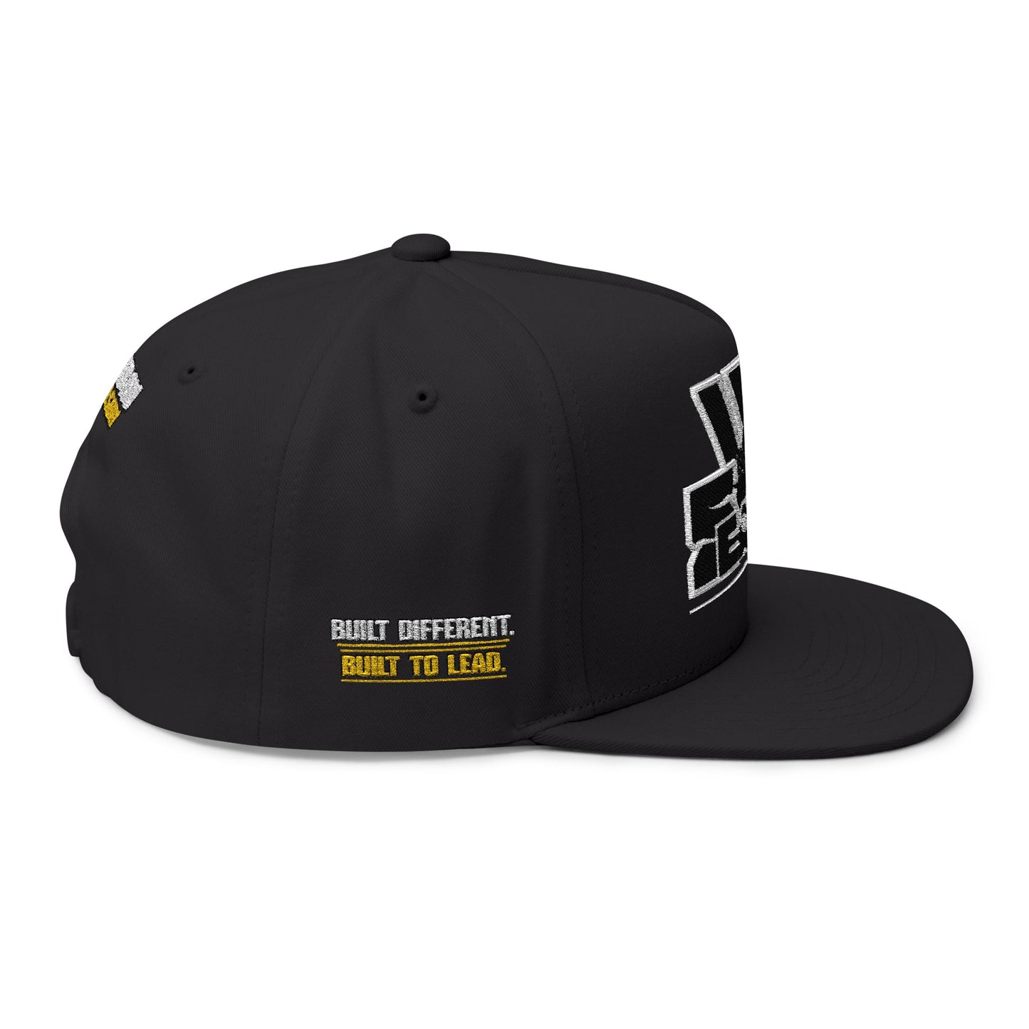 Embroidered Big W-WINNING SEASON Flat Bill Cap — Entrepreneur Snapback Hat (BUILT TO LEAD) - AH VISION