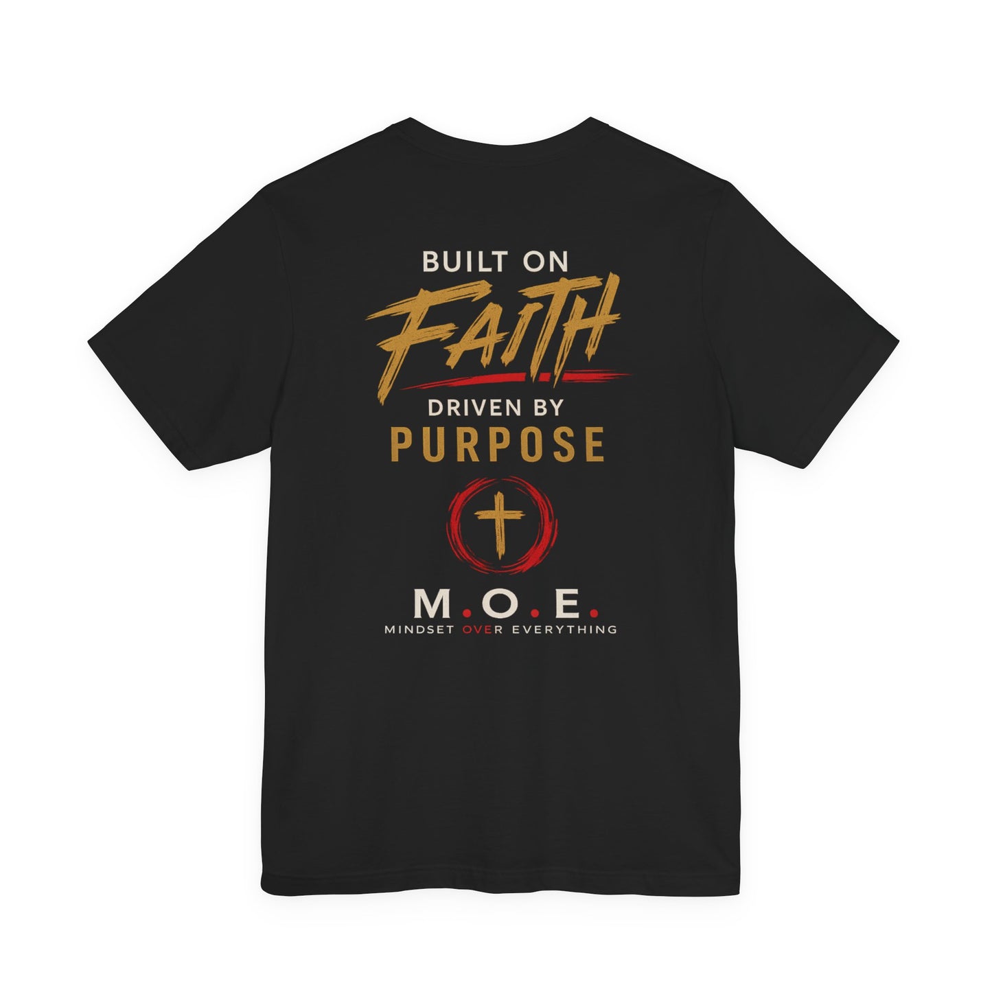 Built Different Faith T‑Shirt — "Built on Faith, Driven by Purpose" Christian Tee MC