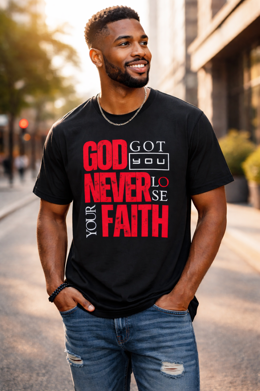 GOD GOT YOU NEVER LOSE YOUR FAITH TEE - AH VISION