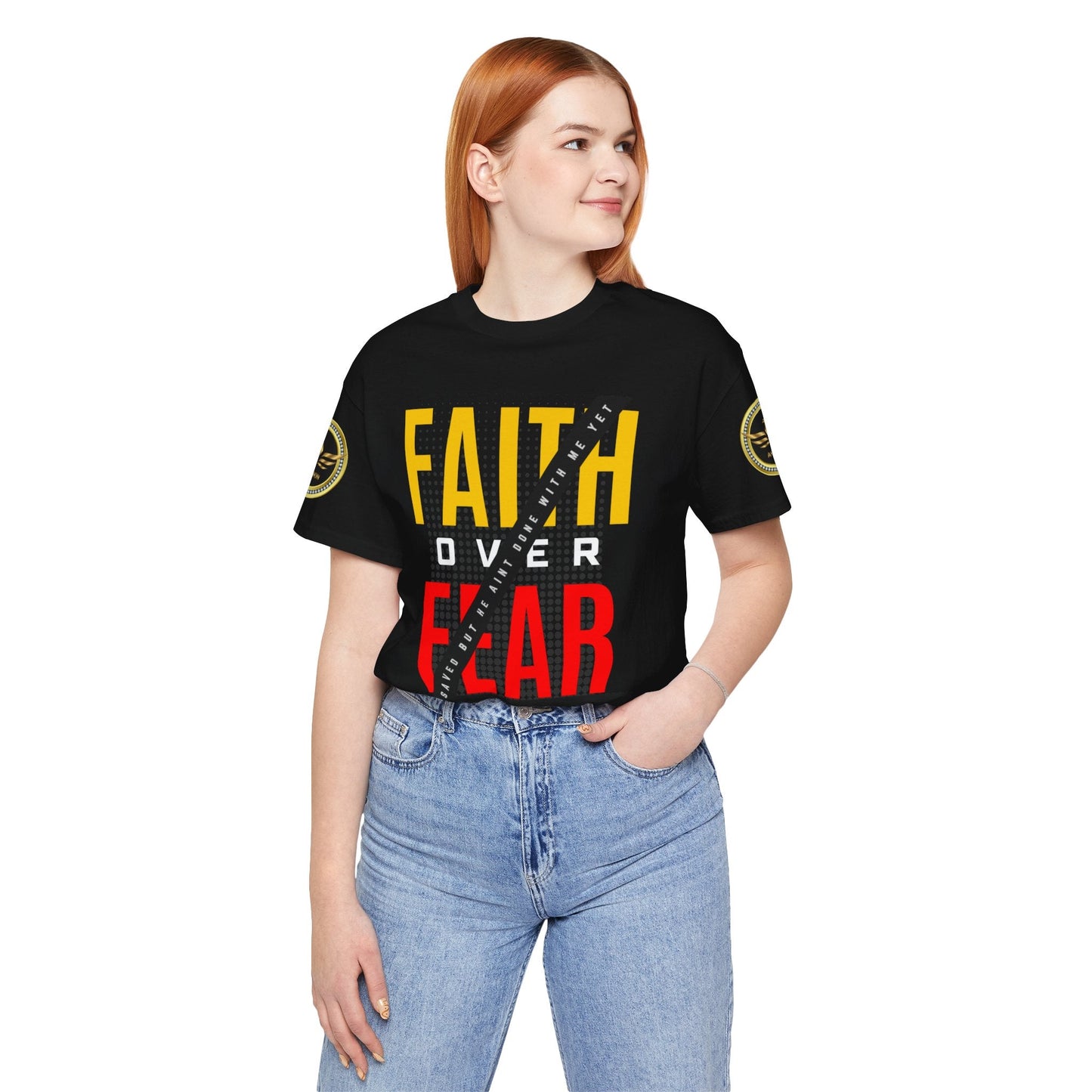 FAITH OVER FEAR Unisex Jersey Short Sleeve Tee - AH VISION