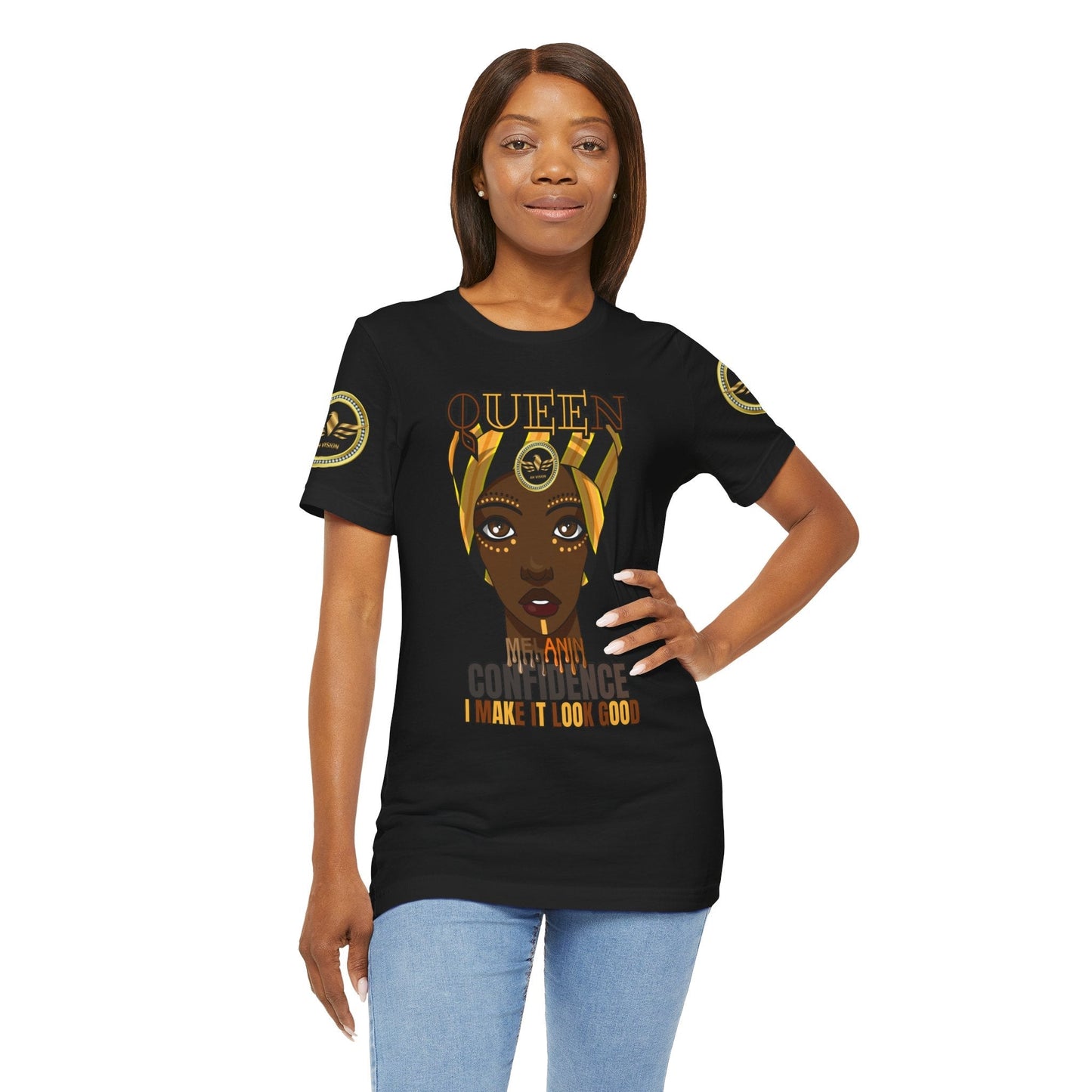 MELANIN QUEEN CONFIDENCE I MAKE IT LOOK GOOD Tee - AH VISION