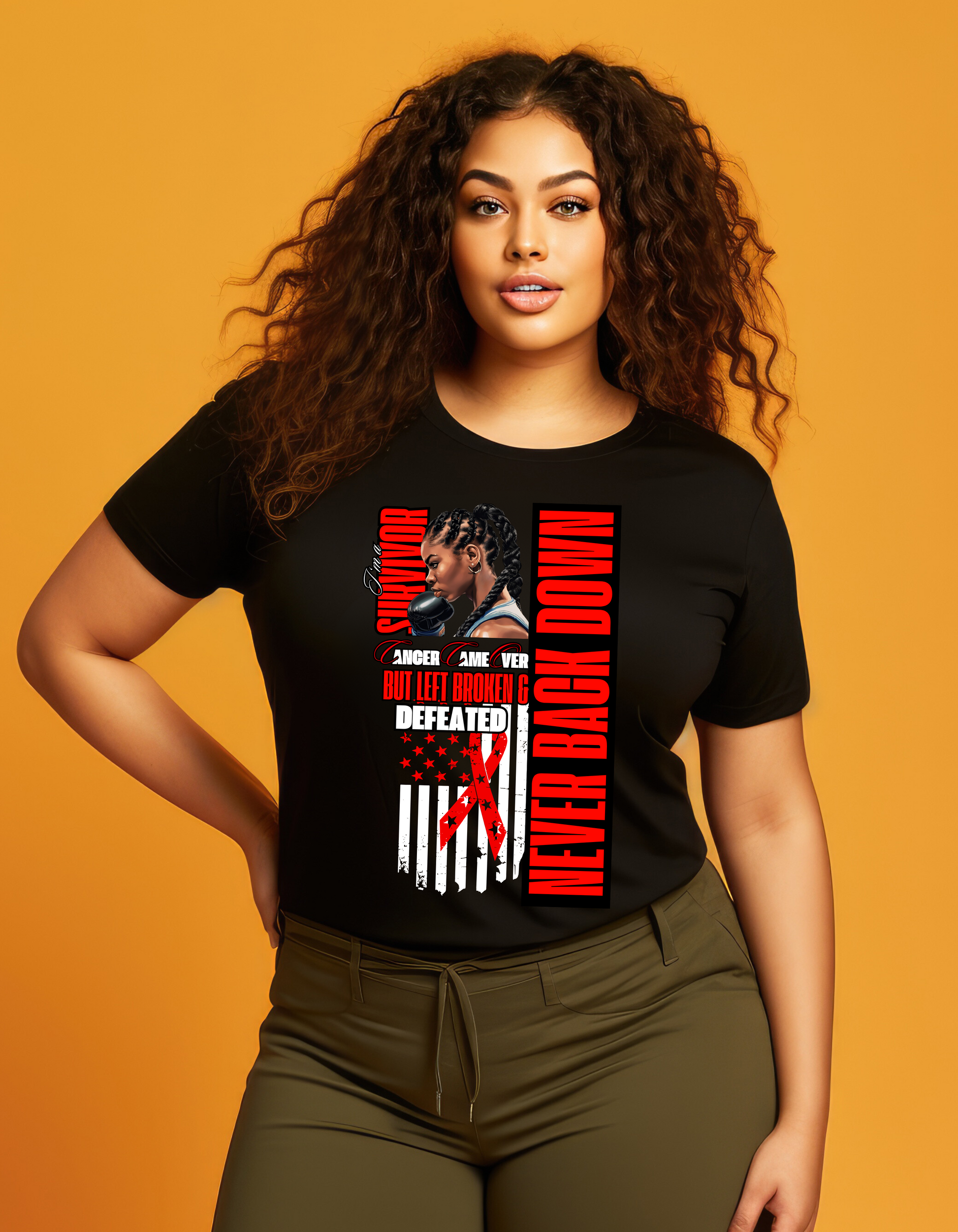 I'm a Survivor Never Back Down Final Boss Cancer Tee - AH VISION